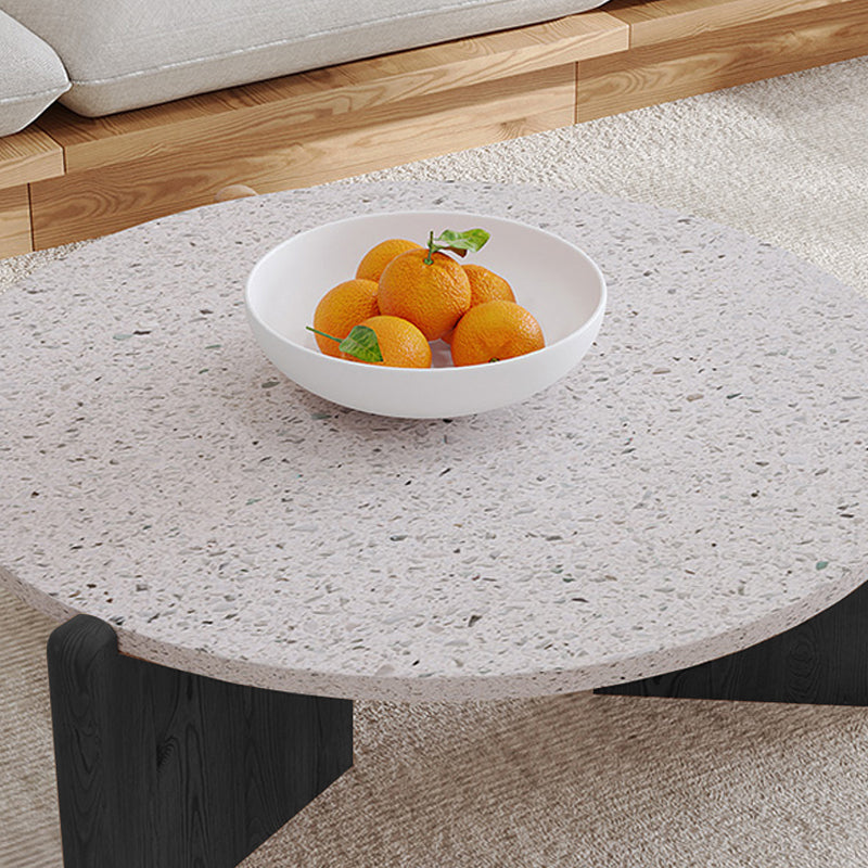 13"H eigentijdse salontafel 3 poten ronde koffiecocktailtafel