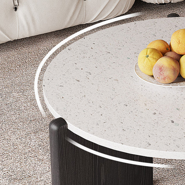 13"H eigentijdse salontafel 3 poten ronde koffiecocktailtafel
