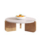 13"H eigentijdse salontafel 3 poten ronde koffiecocktailtafel