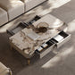 4 Legs Cocktail Table Modern Rectangle Single Coffee Table with 4 Drawers Clearhalo 'Coffee & Accent Tables' 'Coffee Tables' 'coffee_tables' 'furn' 'furn_coffee_tables' 'Furniture' 'Living Room Furniture' 6692103