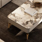 4 Legs Cocktail Table Modern Rectangle Single Coffee Table with 4 Drawers Clearhalo 'Coffee & Accent Tables' 'Coffee Tables' 'coffee_tables' 'furn' 'furn_coffee_tables' 'Furniture' 'Living Room Furniture' 6692104