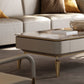 4 Legs Cocktail Table Modern Rectangle Single Coffee Table with 4 Drawers Clearhalo 'Coffee & Accent Tables' 'Coffee Tables' 'coffee_tables' 'furn' 'furn_coffee_tables' 'Furniture' 'Living Room Furniture' 6692106