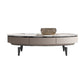 4 Legs Cocktail Table Modern Rectangle Single Coffee Table with 4 Drawers 51"L x 51"W x 28"H Black Clearhalo 'Coffee & Accent Tables' 'Coffee Tables' 'coffee_tables' 'furn' 'furn_coffee_tables' 'Furniture' 'Living Room Furniture' 6692111