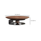 Modern Round Wood Single Coffee Table Pedestal Bunching Tables Clearhalo 'Coffee & Accent Tables' 'Coffee Tables' 'coffee_tables' 'furn' 'furn_coffee_tables' 'Furniture' 'Living Room Furniture' 6692131