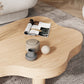 Free-Form Single Coffee Table Solid Wood Coffee Table with 3 Legs Clearhalo 'Coffee & Accent Tables' 'Coffee Tables' 'coffee_tables' 'furn' 'furn_coffee_tables' 'Furniture' 'Living Room Furniture' 6692142