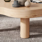 Free-Form Single Coffee Table Solid Wood Coffee Table with 3 Legs Clearhalo 'Coffee & Accent Tables' 'Coffee Tables' 'coffee_tables' 'furn' 'furn_coffee_tables' 'Furniture' 'Living Room Furniture' 6692143