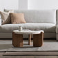 3 Legs Single Coffee Table Modern Round White Slate Coffee Table Clearhalo 'Coffee & Accent Tables' 'Coffee Tables' 'coffee_tables' 'furn' 'furn_coffee_tables' 'Furniture' 'Living Room Furniture' 6692149