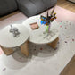 3 Legs Single Coffee Table Modern Round White Slate Coffee Table Clearhalo 'Coffee & Accent Tables' 'Coffee Tables' 'coffee_tables' 'furn' 'furn_coffee_tables' 'Furniture' 'Living Room Furniture' 6692158