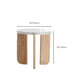 3 Legs Single Coffee Table Modern Round White Slate Coffee Table Clearhalo 'Coffee & Accent Tables' 'Coffee Tables' 'coffee_tables' 'furn' 'furn_coffee_tables' 'Furniture' 'Living Room Furniture' 6692160