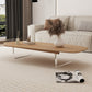 2 Legs Single Coffee Table Solid Wood Natural Free-Form Coffee Table