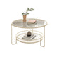 Round Tropical Single Coffee Table No Distressing Glass Coffee Table with 3 Legs Clearhalo 'Coffee & Accent Tables' 'Coffee Tables' 'coffee_tables' 'furn' 'furn_coffee_tables' 'Furniture' 'Living Room Furniture' 6692197