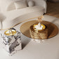 Round No Distressing Coffee Table Glass Pedestal Tropical Single Coffee Table Clearhalo 'Coffee & Accent Tables' 'Coffee Tables' 'coffee_tables' 'furn' 'furn_coffee_tables' 'Furniture' 'Living Room Furniture' 6692209