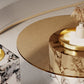 Round No Distressing Coffee Table Glass Pedestal Tropical Single Coffee Table Clearhalo 'Coffee & Accent Tables' 'Coffee Tables' 'coffee_tables' 'furn' 'furn_coffee_tables' 'Furniture' 'Living Room Furniture' 6692212