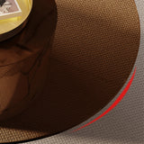 Round No Distressing Coffee Table Glass Pedestal Tropical Single Coffee Table Clearhalo 'Coffee & Accent Tables' 'Coffee Tables' 'coffee_tables' 'furn' 'furn_coffee_tables' 'Furniture' 'Living Room Furniture' 6692215