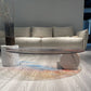 Round No Distressing Coffee Table Glass Tropical Single Coffee Table with 2 Legs Clearhalo 'Coffee & Accent Tables' 'Coffee Tables' 'coffee_tables' 'furn' 'furn_coffee_tables' 'Furniture' 'Living Room Furniture' 6692220