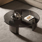 3 Legs Glass Single Coffee Table Tropical No Distressing Coffee Table