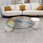 Tropical Round Cocktail Table Glass Pedestal Single Coffee Table Clearhalo 'Coffee & Accent Tables' 'Coffee Tables' 'coffee_tables' 'furn' 'furn_coffee_tables' 'Furniture' 'Living Room Furniture' 6692267