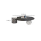 Tropical Round Cocktail Table Glass Pedestal Single Coffee Table Clearhalo 'Coffee & Accent Tables' 'Coffee Tables' 'coffee_tables' 'furn' 'furn_coffee_tables' 'Furniture' 'Living Room Furniture' 6692281