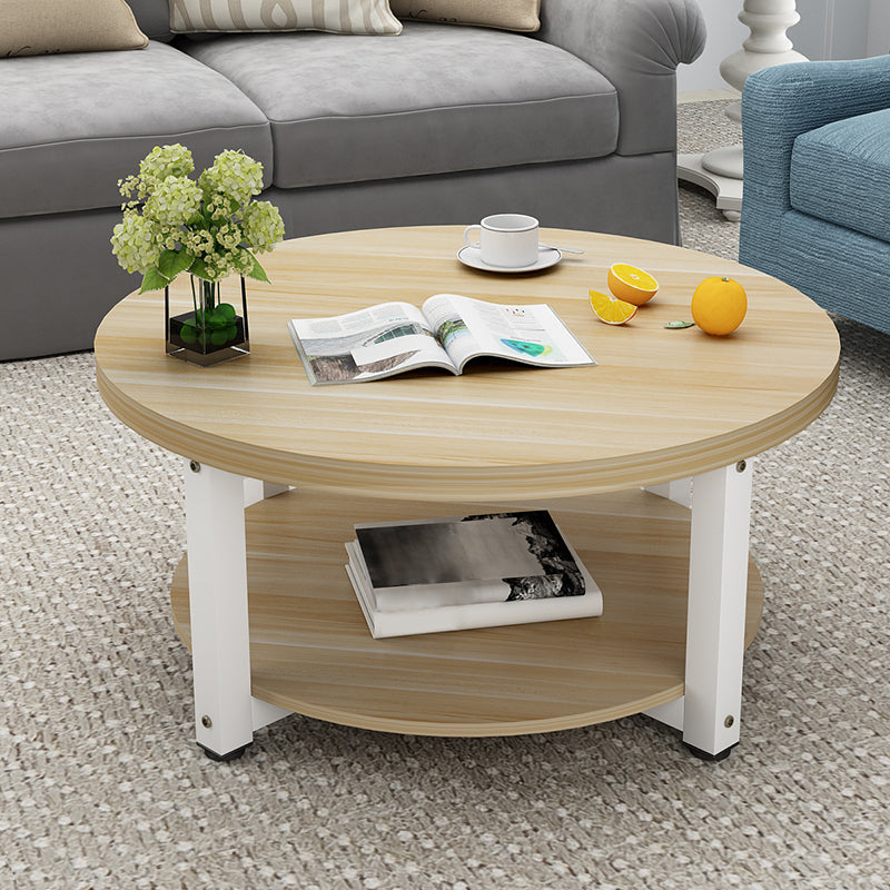 Wood Single Coffee Table No Distressing Coffee Table with Shelf Clearhalo 'Coffee & Accent Tables' 'Coffee Tables' 'coffee_tables' 'furn' 'furn_coffee_tables' 'Furniture' 'Living Room Furniture' 6692343