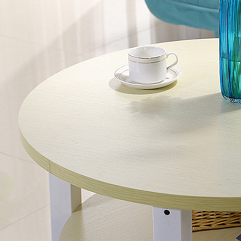 Wood Single Coffee Table No Distressing Coffee Table with Shelf Clearhalo 'Coffee & Accent Tables' 'Coffee Tables' 'coffee_tables' 'furn' 'furn_coffee_tables' 'Furniture' 'Living Room Furniture' 6692353
