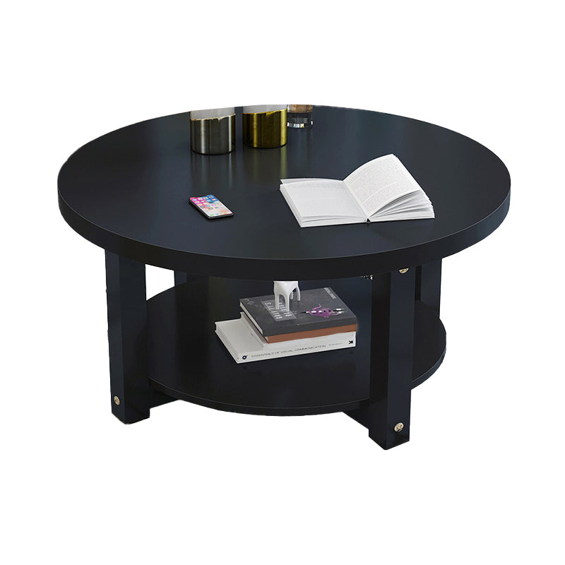 Wood Single Coffee Table No Distressing Coffee Table with Shelf Clearhalo 'Coffee & Accent Tables' 'Coffee Tables' 'coffee_tables' 'furn' 'furn_coffee_tables' 'Furniture' 'Living Room Furniture' 6692355