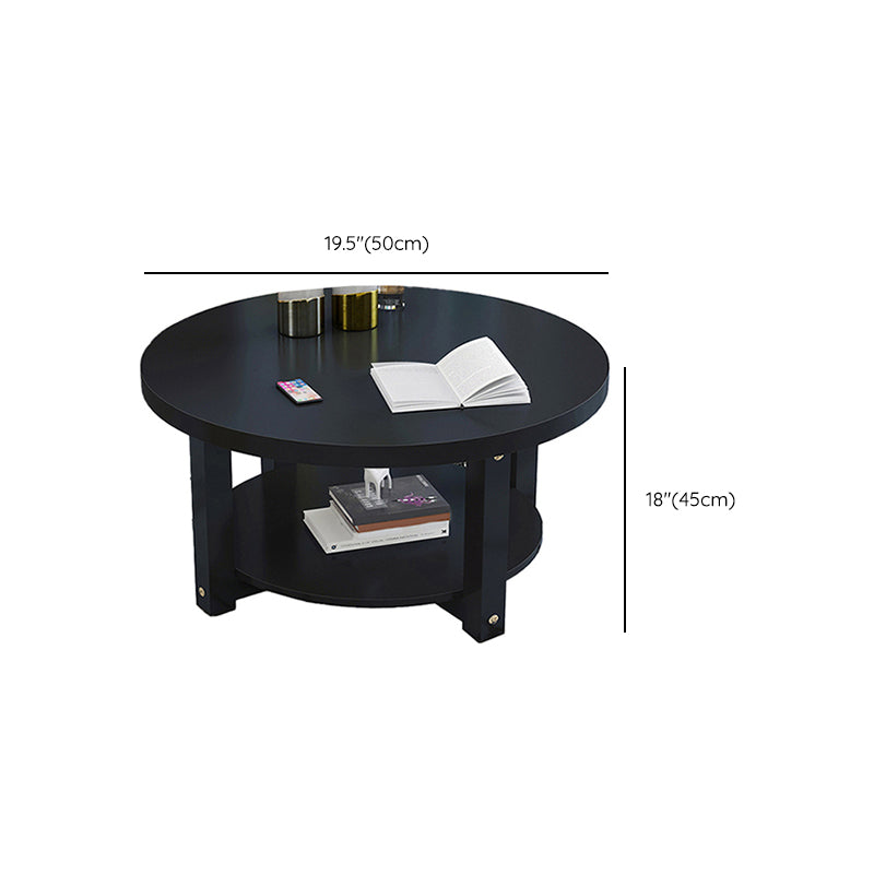 Wood Single Coffee Table No Distressing Coffee Table with Shelf Clearhalo 'Coffee & Accent Tables' 'Coffee Tables' 'coffee_tables' 'furn' 'furn_coffee_tables' 'Furniture' 'Living Room Furniture' 6692361