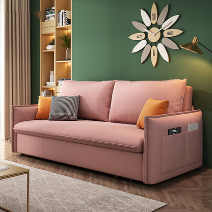 31" Wide Glam Sofa Bed Pillow Included Cushion Back Sleeper Sofa