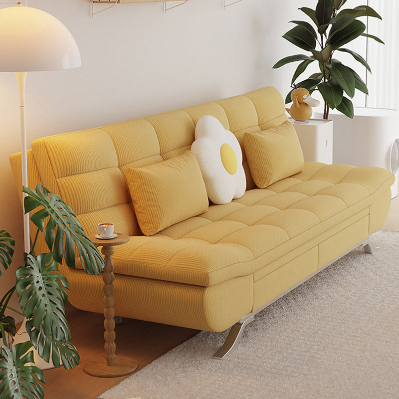 25 "Wide Glam Sofa Bed Futon Cushion Back Sleeper Sofa met opslag