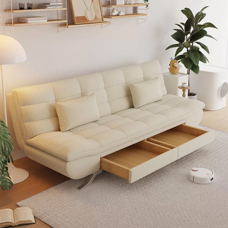 25 "Wide Glam Sofa Bed Futon Cushion Back Sleeper Sofa met opslag