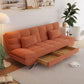 25 "Wide Glam Sofa Bed Futon Cushion Back Sleeper Sofa met opslag