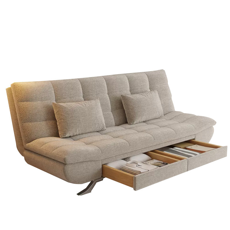 25 "Wide Glam Sofa Bed Futon Cushion Back Sleeper Sofa met opslag