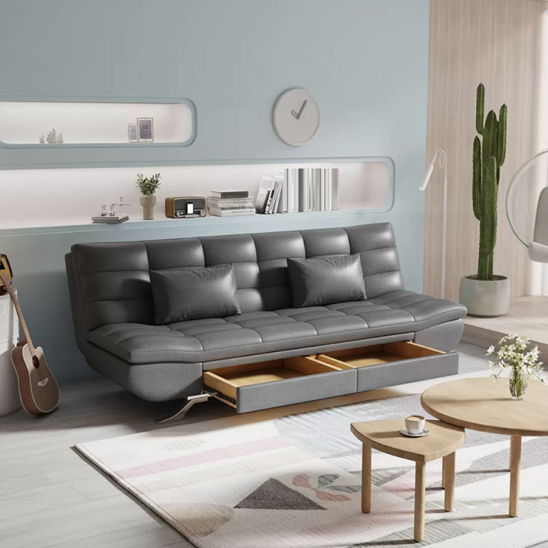 25 "Wide Glam Sofa Bed Futon Cushion Back Sleeper Sofa met opslag