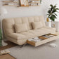 25 "Wide Glam Sofa Bed Futon Cushion Back Sleeper Sofa met opslag