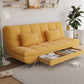 25 "Wide Glam Sofa Bed Futon Cushion Back Sleeper Sofa met opslag