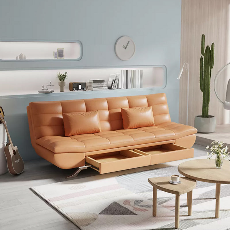 25 "Wide Glam Sofa Bed Futon Cushion Back Sleeper Sofa met opslag