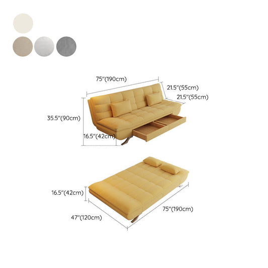 25 "Wide Glam Sofa Bed Futon Cushion Back Sleeper Sofa met opslag