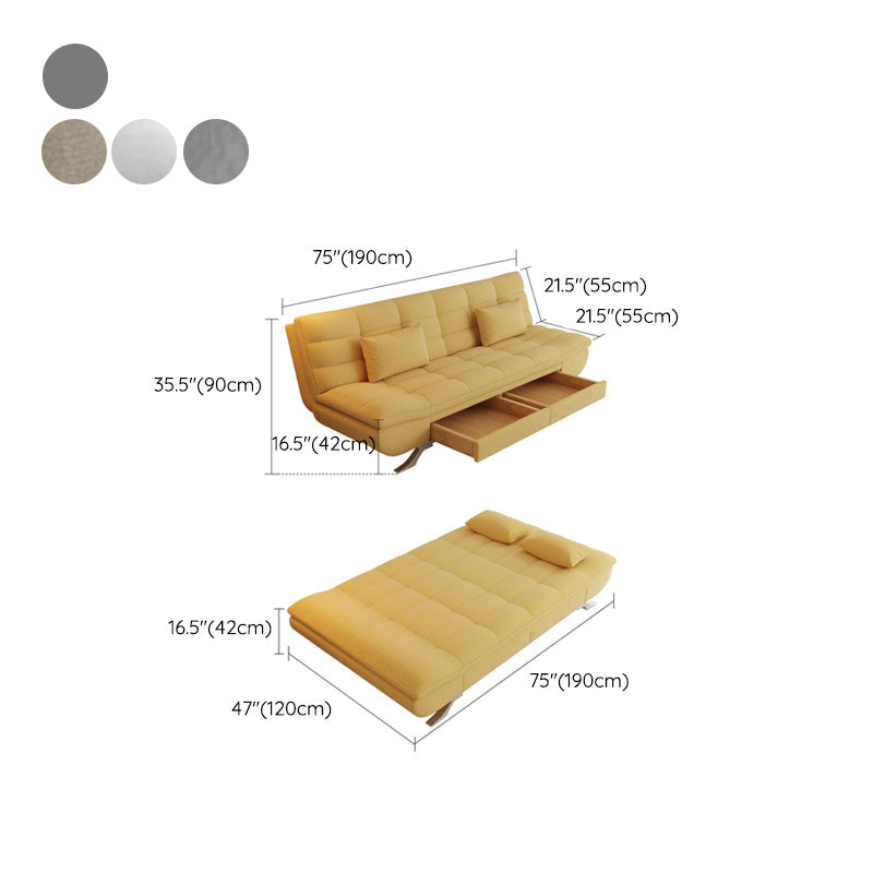 25 "Wide Glam Sofa Bed Futon Cushion Back Sleeper Sofa met opslag