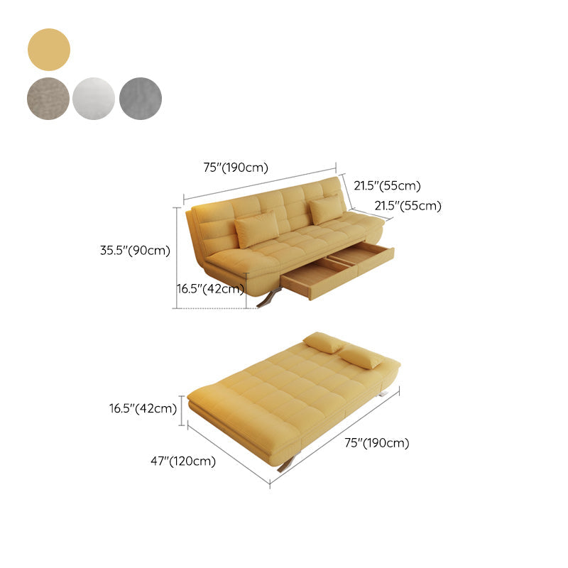 25 "Wide Glam Sofa Bed Futon Cushion Back Sleeper Sofa met opslag