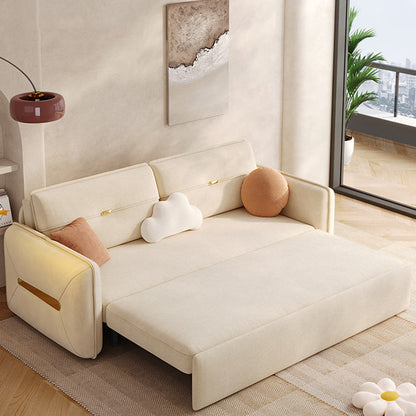 Capteur carré canapé-oreiller futon inclus canapé-lit futon avec rangement