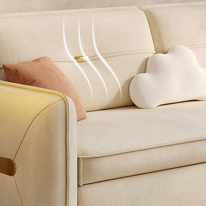 Capteur carré canapé-oreiller futon inclus canapé-lit futon avec rangement