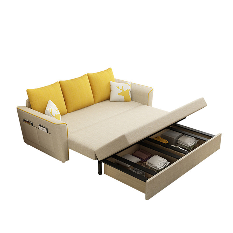 32 "幅の現代ソファベッド枕には白い寝台ソファが含まれていました