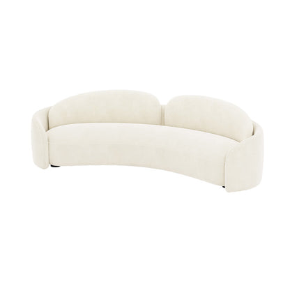Contemporary Fabric Living Room White Cushions Tuxedo Arm Seating