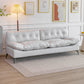Modern Living Room Armless Tufted Split-Back Standard Seating Off-White Tech Cloth Clearhalo 'furn' 'furn_sofas' 'Furniture' 'Living Room Furniture' 'Sofa' 'sofas' 6692537