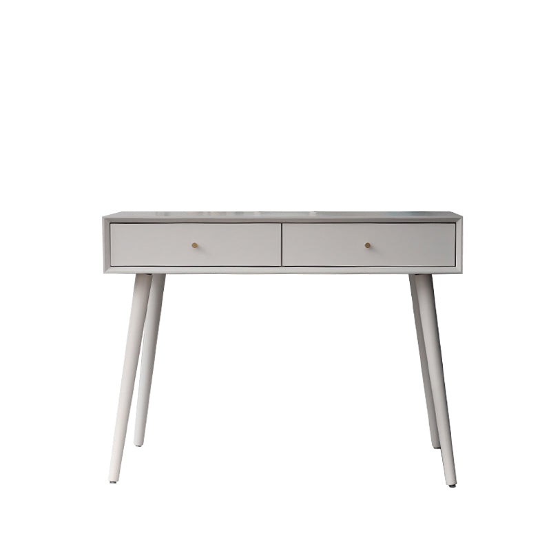 White Solid Wood  Makeup Vanity Desk Table with Drawers for Bedroom