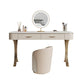 Glam Makeup Vanity Desk Table Stone Top Dressing Table with Drawer