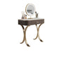 Glam Makeup Vanity Desk Table Stone Top Dressing Table with Drawer