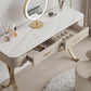 Glam Makeup Vanity Desk Table Stone Top Dressing Table with Drawer