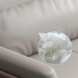 Modern Style Gray Leather Sofa Flared Arm Loose Back Sofa with Pillows Clearhalo 'furn' 'furn_sofas' 'Furniture' 'Living Room Furniture' 'Sofa' 'sofas' 6692751