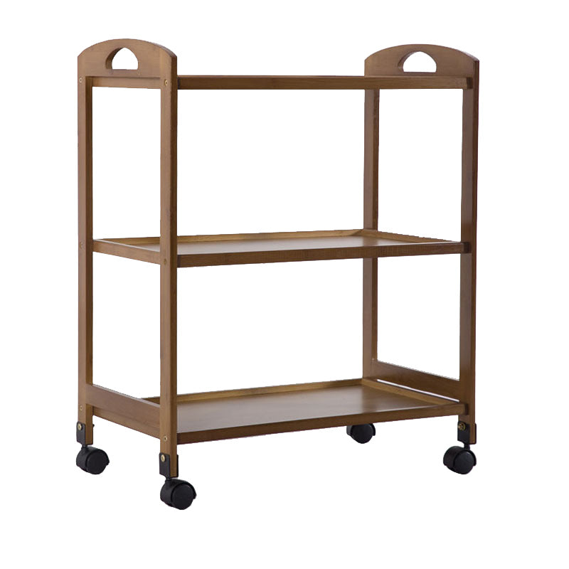 Tavolo da preparazione di stoccaggio aperto rettangolare moderno carrello da cucina sala da pranzo