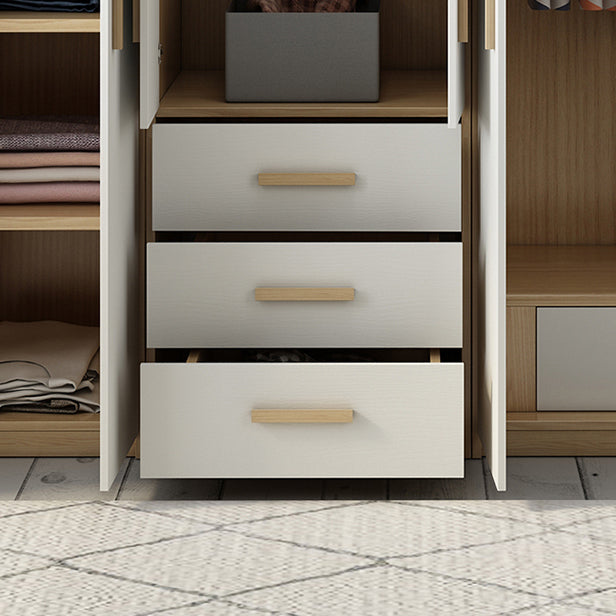 Gabinetto del guardaroba incernierato con armadio contemporaneo dell'asta di abbigliamento